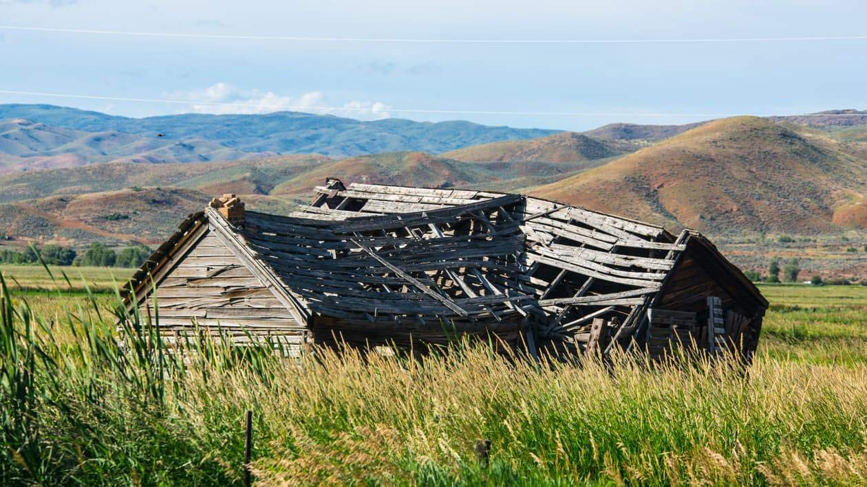 picture of an abandoned house